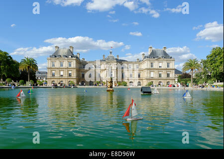 Palais du Luxembourg, Gartenfassade, Jardin du Luxembourg, Quartier Latin 6 Arrondissement, Paris, Frankreich Stockfoto