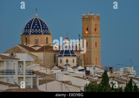 Kirche von Nuestra Señora del Consuelo, Altea, Costa Blanca, Provinz Alicante, Spanien, Europa Stockfoto