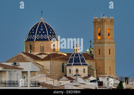 Kirche von Nuestra Señora del Consuelo, Altea, Costa Blanca, Provinz Alicante, Spanien, Europa Stockfoto