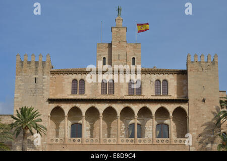 Palau de Almudaina, Palma, Mallorca, Balearen, Spanien Stockfoto