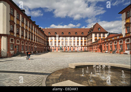 Altes Schloss Burg, jetzt Finanzamt, Bayreuth, Bayern, Deutschland Stockfoto