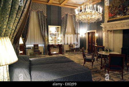 Der Königliche Palast in Amsterdam. Interieur. der Koninklijk Paleis. Dam Dam Platz. Stockfoto