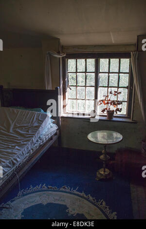 Alte Hütte-Schlafzimmer Stockfoto