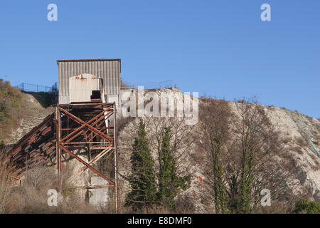 Die alten Betonwerk Shoreham Stockfoto