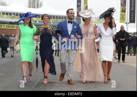 Crabbie des Grand National statt Aintree Racecourse - Tag 1 Wo: Liverpool, Vereinigtes Königreich bei: 3. April 2014 Stockfoto