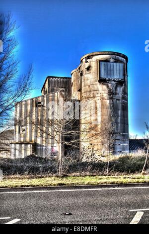 Die alten Betonwerk Shoreham Stockfoto