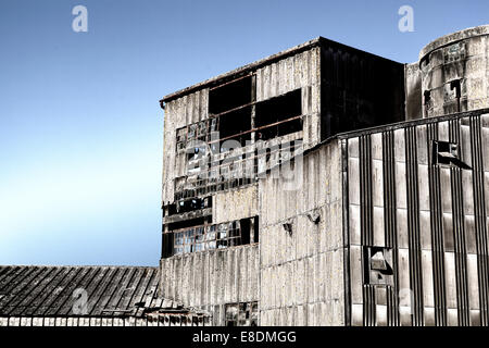 Die alten Betonwerk Shoreham Stockfoto