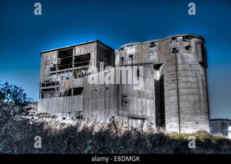 Die alten Betonwerk Shoreham Stockfoto