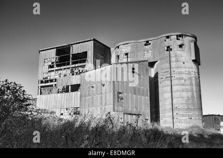 Die alten Betonwerk Shoreham Stockfoto