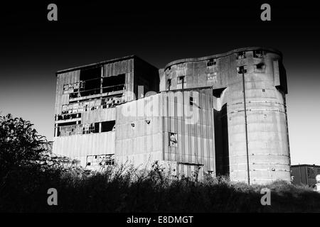 Die alten Betonwerk Shoreham Stockfoto