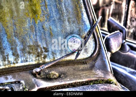 Verfallene London Taxis Stockfoto