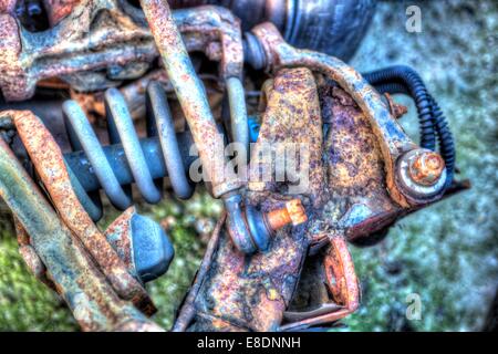 Verfallene London Taxis Stockfoto