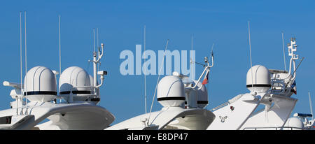 Yacht-radars Stockfoto