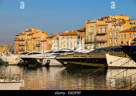 Yachten in St. Tropez Stockfoto