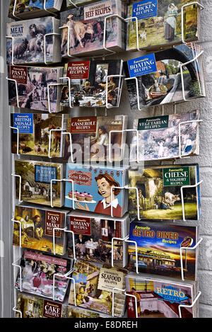 Bücher mit alten Rezepten. England, Großbritannien Stockfoto