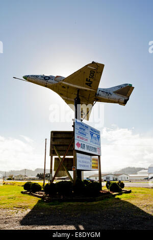Douglas A4-B Skyhawk Werbung die Tillamook Air Museum, Washington, Vereinigte Staaten von Amerika Stockfoto