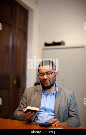 Usama Hasan, senior Researcher am Quilliam Foundation und ehemaligen islamischen Extremisten, London, England, UK Stockfoto