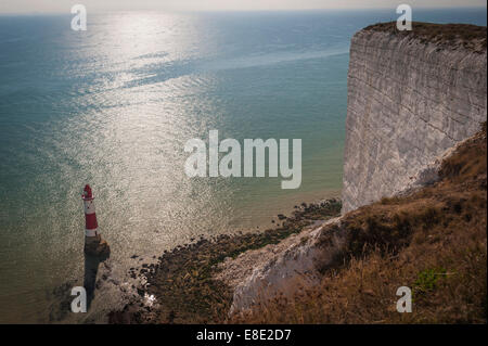 Beachy Head Leuchtturm in der Nähe von Eastbourne, East Sussex, UK Stockfoto