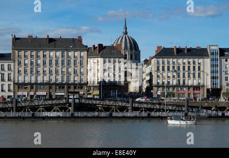 Fluss Loire, Nantes, Frankreich Stockfoto