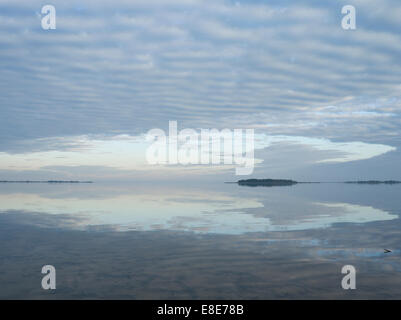 See Lämmijärv (das ist Teil des Peipussee) in der Nähe von Räpina. Estland Stockfoto