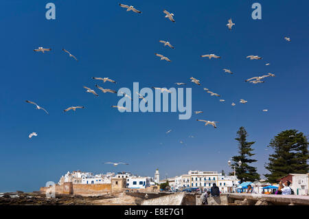 Horizontale Ansicht in Essaouira. Stockfoto