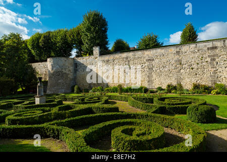 Wall Garten, Compiègne, Oise, Picardie, Frankreich Stockfoto