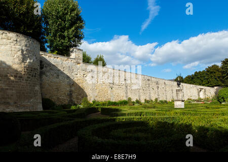 Wall Garten, Compiègne, Oise, Picardie, Frankreich Stockfoto