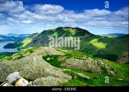 Platz fiel von Arnison Crag Stockfoto