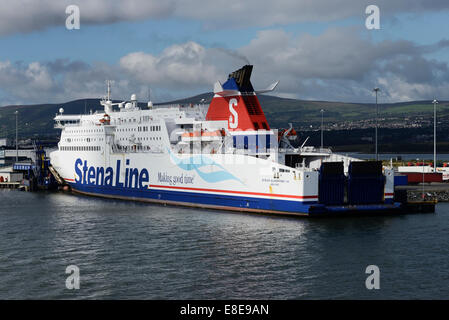 Stena Line Superfast VIII Fähre bei Belfast Docks UK Stockfoto