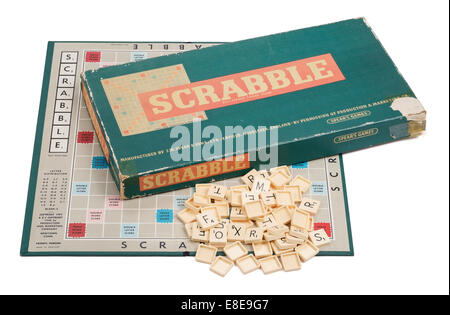 Ein original Vintage Spiel Scrabble von Spears Spiele Stockfoto