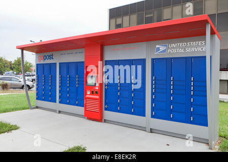 US Postal Service GoPost Bahnhof - Virginia USA Stockfoto