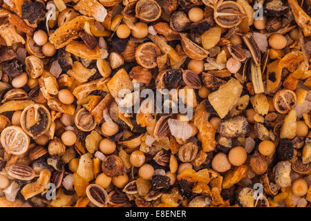 Extreme Nahaufnahme Makro Steak Gewürz Textur Stockfoto