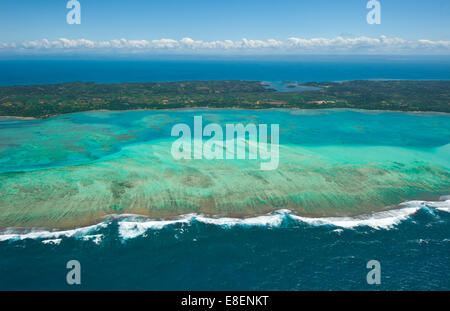 Luftaufnahme der Insel Sainte Marie, Madagaskar Stockfoto