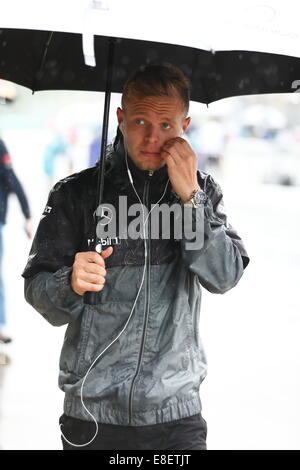 Kevin MAGNUSSEN, Höhle, Team McLaren-Mercedes, SUZUKA, JAPAN, 05.10.2014, Formel 1 F1-Rennen, Grosser Preis, GP du Japon, Motorsport, Grand Prix von JAPAN, Foto: Sho TAMURA/AFLO SPORT Deutschland heraus Stockfoto