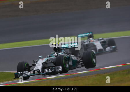 Nico ROSBERG, GER, Team Mercedes-AMG-Petronas Formel1, Mercedes F1 W05, M-B PU106A-Hybrid, SUZUKA, JAPAN, 05.10.2014, Formel 1 F1-Rennen, Grosser Preis, GP du Japon, Motorsport, Grand Prix von JAPAN, Foto: Sho TAMURA/AFLO SPORT Deutschland heraus Stockfoto