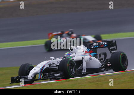 Felipe MASSA, BH, Williams F1 SUZUKA, JAPAN, 05.10.2014, Formel 1 F1 Rennen, JAPAN Grand Prix, Grosser Preis, GP du Japon, Motorsport, Foto von: Sho TAMURA/AFLO SPORT Deutschland heraus Stockfoto