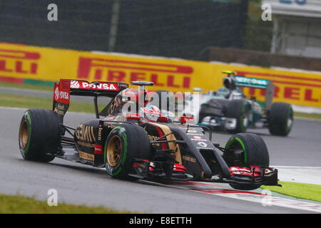 Romain GROSJEAN, FRA, Lotus E22, Renault Energie F1 SUZUKA, JAPAN, 05.10.2014, Formel 1 F1 Rennen, JAPAN Grand Prix, Grosser Preis, GP du Japon, Motorsport, Foto von: Sho TAMURA/AFLO SPORT Deutschland heraus Stockfoto