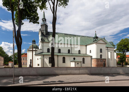 Stiftsbasilika in Pułtusk von 1449, Masowien, Polen Stockfoto