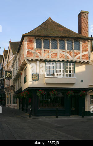 Das Sun Hotel. erbaut im Jahre 1503, Canterbury, Kent. Stockfoto