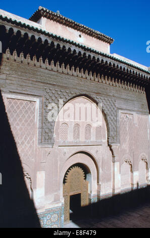 Ben Youssef Madrasa, Marrakesch, Marokko. Stockfoto