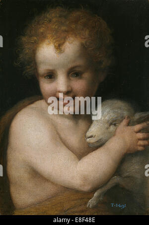 Johannes der Täufer als Kind. Künstler: Andrea del Sarto (1486-1531) Stockfoto