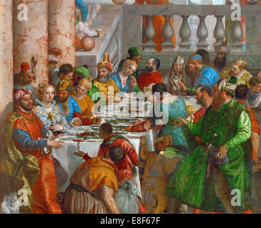 Das Hochzeitsfest in Kana (Detail). Künstler: Veronese, Paolo (1528-1588) Stockfoto