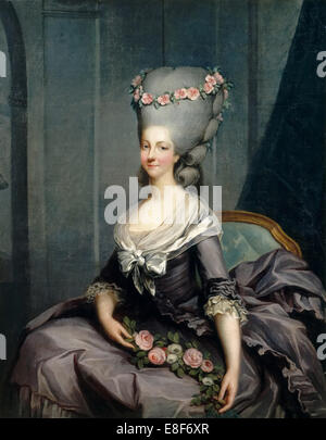 Portrait von Marie Louise von Savoyen (1749-1792), Prinzessin von Lamballe. Artist: Callet, Antoine-François (1741-1823) Stockfoto