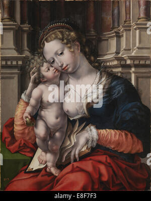 Madonna mit Kind. Künstler: Gossaert, Jan (ca. 1478-1532) Stockfoto