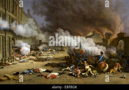 Der Aufstand von der 10. August 1792. Künstler: Bertaux, Jacques (1745-1818) Stockfoto