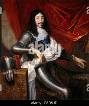 Porträt von Louis XIII von Frankreich (1601-1643). Künstler: Van Egmont, Justus (1601-1674) Stockfoto