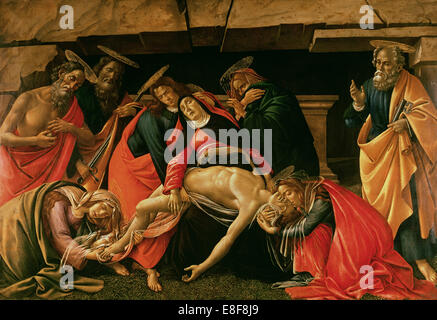 Wehklage über dem toten Christus. Künstler: Botticelli, Sandro (1445-1510) Stockfoto