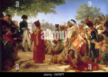 Napoleon Bonaparte Begnadigung der Rebellen in Kairo, 23. Oktober 1798. Künstler: Guérin, Pierre Narcisse Baron (1774-1833) Stockfoto