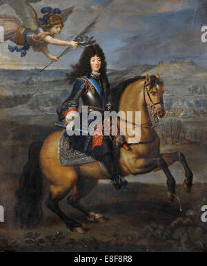 Equestrian Porträt von Louis XIV in der Belagerung von Namur. Künstler:-Mignard, Pierre (1612-1695) Stockfoto