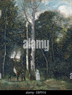 Der Parc des Löwen in Port-Marly. Künstler: Corot, Jean-Baptiste Camille (1796-1875) Stockfoto